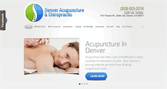 Desktop Screenshot of denveracupunctureandchiro.com