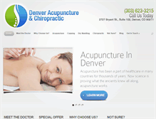 Tablet Screenshot of denveracupunctureandchiro.com